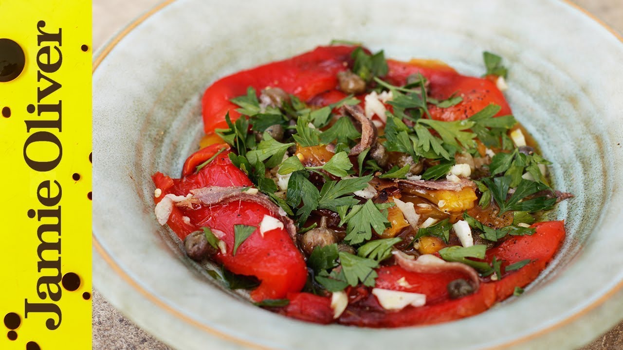 Easy roasted pepper salad: Gennaro Contaldo