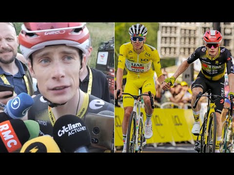 Tour de France 2025 - Jonas Vingegaard : "Tadej Pogacar? It's not really easy to follow him"