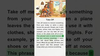 Take Off #takeoff #learnenglish