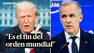 El primer ministro de Canadá planta cara a Trump en Davos