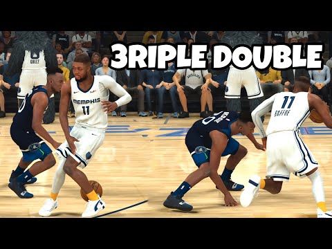 I got my first TRIPLE DOUBLE and ANKLE BREAKER!! NBA 2k21 My Career Ep 17