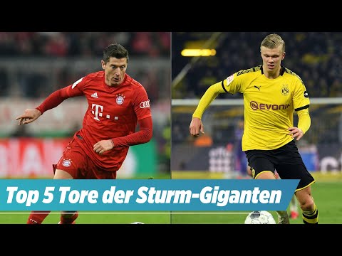 Haaland vs Lewandowski: Die Top 5 Saison-Treffer der Giganten