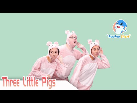 The Three Little Pigs | Paopao Shark Super Fun English Stories for Kids