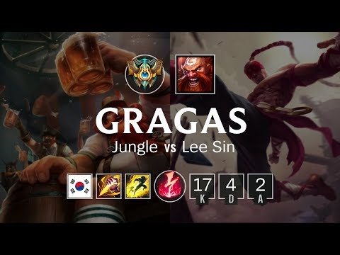 Gragas Jungle vs Lee Sin - KR Challenger Patch 8.24