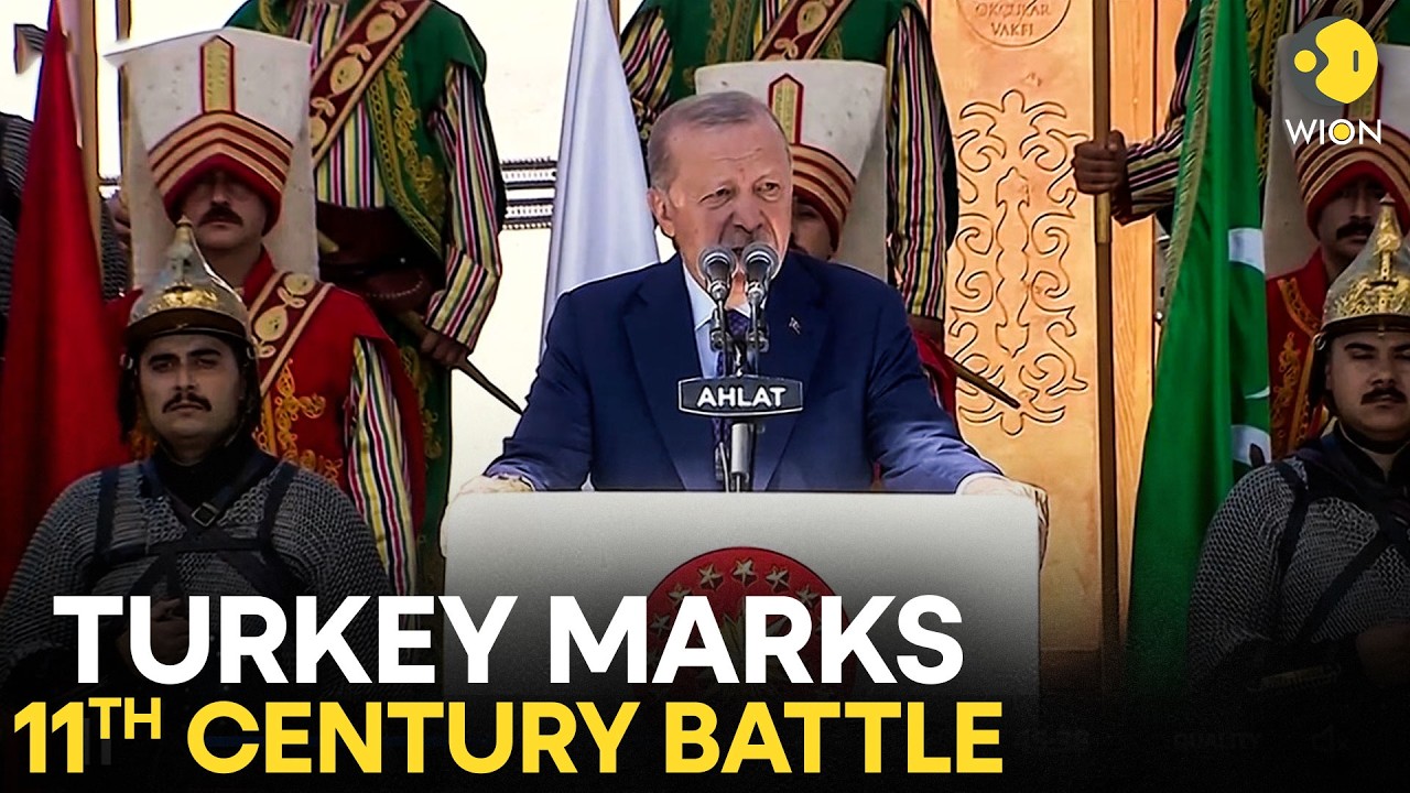 Erdogan Presser LIVE: Turkey's Erdogan Speaks at Event Marking 11th Century Battle | WION Live