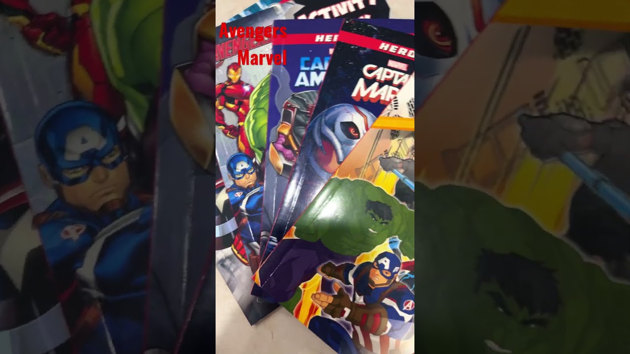 AVENGERS //MARVEL// activity books /storybooks/stickers inside one case😱😱😱😱😱😱😱😱