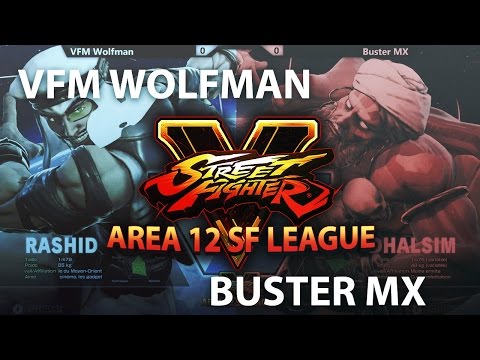 VFM Wolfman (Rashid) vs Buster MX (Dhalsim) - Area 12 SF League #02