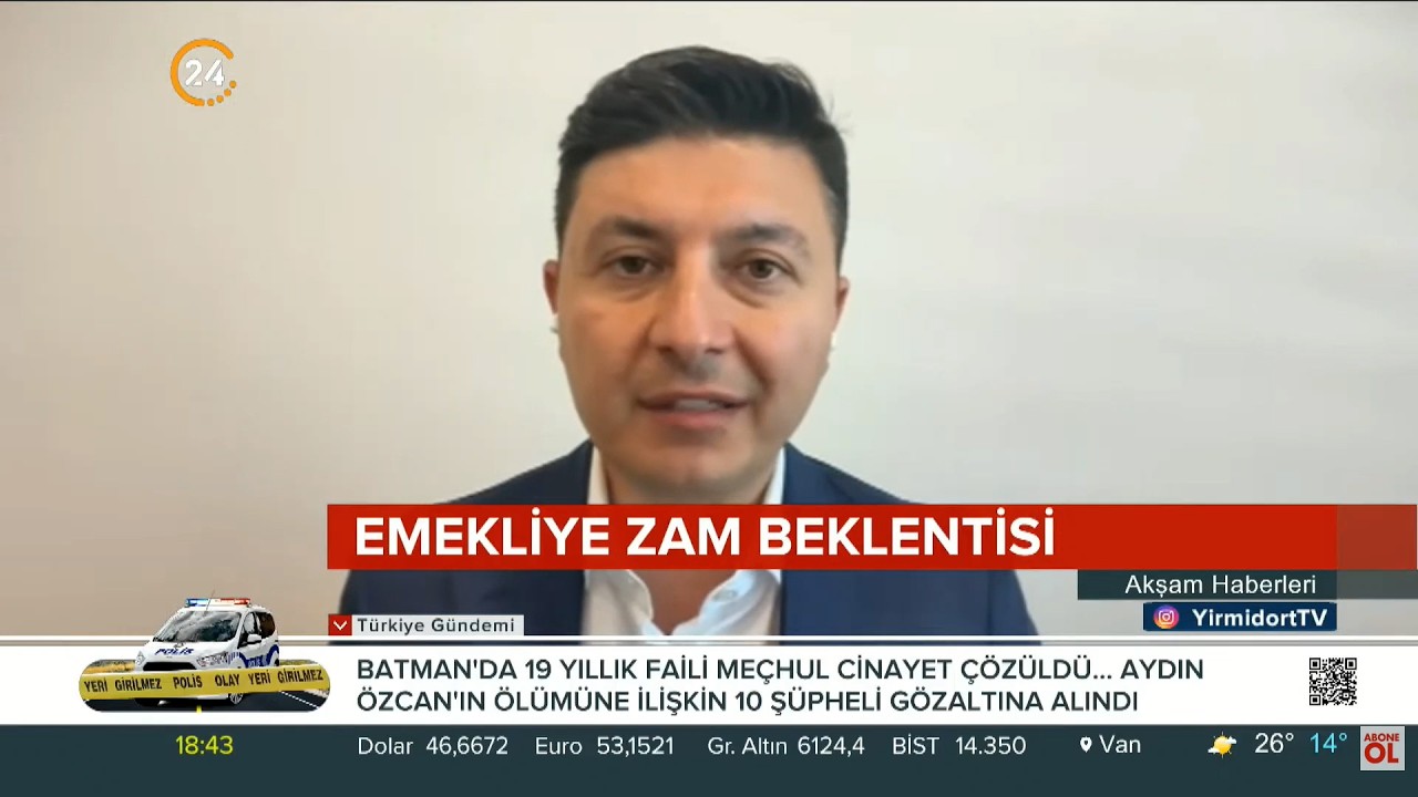 Emekliye Zam Beklentisi! Gözler TÜİK Verisine Çevrildi  ⁨