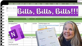 Bills Information List in OneNote - 26