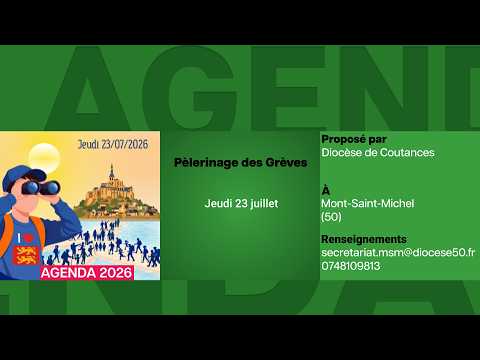 Agenda du 3 juillet 2026