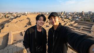 Download lagu Jungkook and RM Share a Moment at Huaca Pucllana in Peru mp3