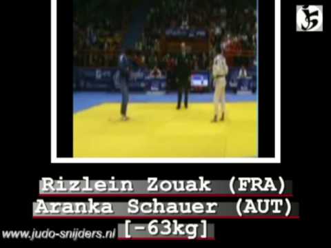 Judo 2008 Zagreb: Zouak (FRA) - Schauer (AUT) [-63kg]