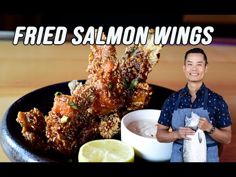 Crispy and Delicious: Restaurant style salmon "chicken" wings recipe