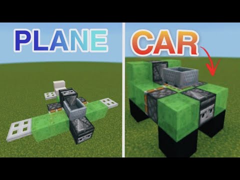 BB X Gaming - Minecraft: Vehicle Redstone Build Hacks and ideas || 3 Working Vehicle Build ideas in Minecraft!