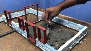 Mini House Construction with Bricks & Cement | Creative DIY Project | AA Mini Creator