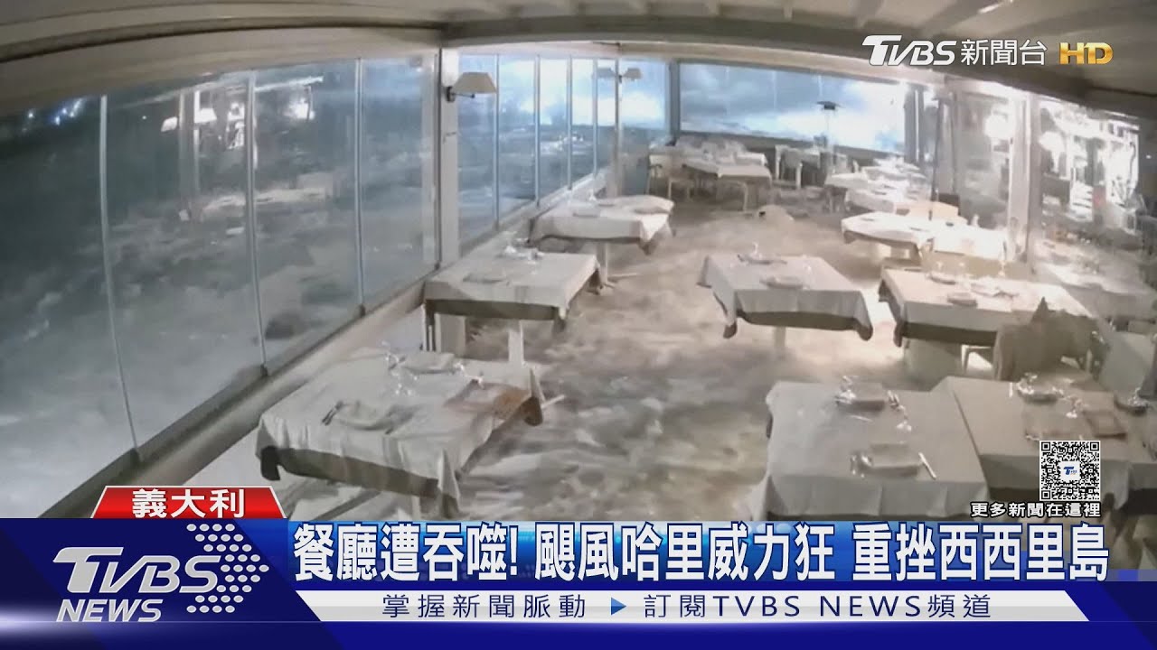 颶風哈里重創歐洲！義大利市長險被巨浪捲走　驚險瞬間曝
