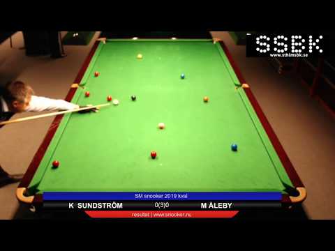 SM Snooker qualifiers 2019 - K Sundström v M Åleby