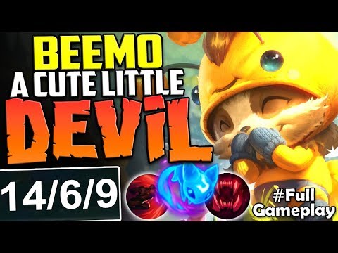 NEW SKIN BEEMO A CUTE LITTLE DEVIL | Beemo vs Nasus TOP Lane Build Season 8 PBE Gameplay