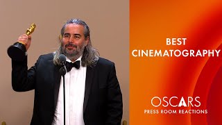 Best Cinematography | 'Oppenheimer' | Hoyte van Hoytema | Oscars 2024 Press Room Speech