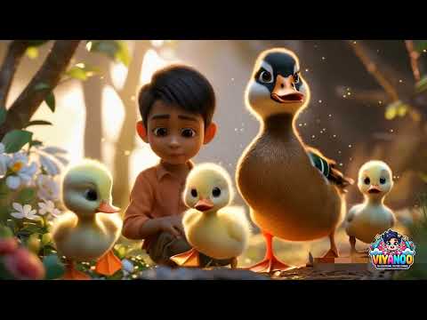 Five Little Ducks – Animated Adventure with Viyan | Nursery Rhyme & Kids Song | Fun & Educational