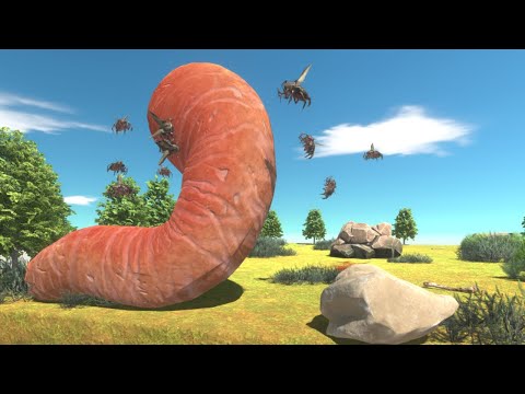 Giant Invertebrates Blade Worn VS Swarm Bug - Animals Revolt Battle Simulator