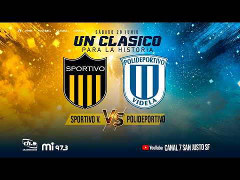 ⚽CLASICO DE VIDELA 🟡⚫Sportivo Videla VS 🔵⚪ Polideportivo Videla - SEMIFINAL ➡️Liga Paivense EN VIVO