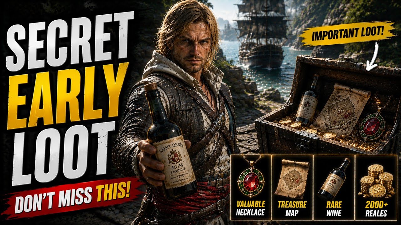 Don't Miss These Secret Early Loot Items | Assassin's Creed Black Flag Resynced