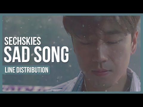 SECHSKIES - Sad Song Line Distribution (Color Coded)