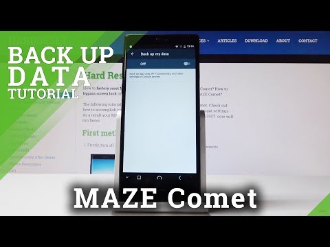 How to Enable Google Backup in Maze Comet - Activate Data Backup
