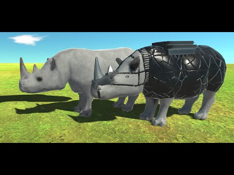 Steelnoceros and rhino vs every unit |Animal Revolt Battle Simulator