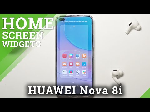How to Adjust Home Screen Widgets in Huawei Nova 8i?