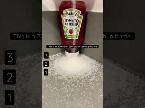 How much sugar is there in Heinz ketchup? #heinz #ketchup #foodfacts #sugar #shorts #food #unhealthy