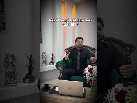 ⚖️ MEMNU HAKLARIN İADESİ NEDİR halk arasında bilinen adıyla; yasaklanmış hakların geri verilmesidir.