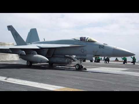 USS JOHN C. STENNIS (CVN74)| F/A-18 Super Hornet Catapult Launch