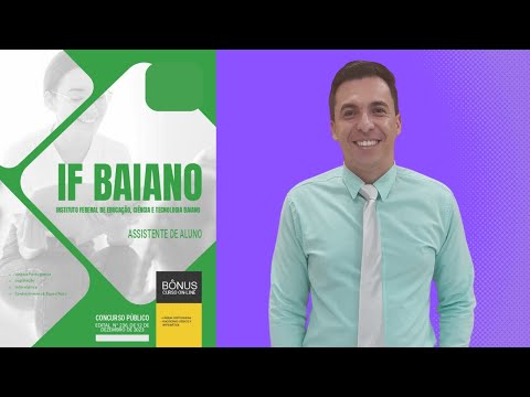 Concurso Apostila IF Baiano - Instituto Federal de Educação e Tecnologia Baiano Assistente de Aluno