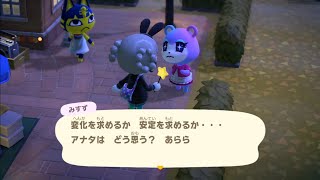 引っ越しを考えるみすずさん【あつ森】