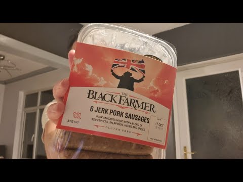 Easy Air Fryer Black Farmer Jerk Pork Sausage And McCain Naked Chips Review UK Gluten Free Foodie