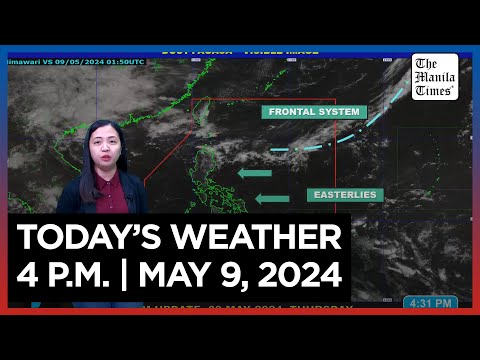 Today's Weather, 4 P.M. May 9, 2024