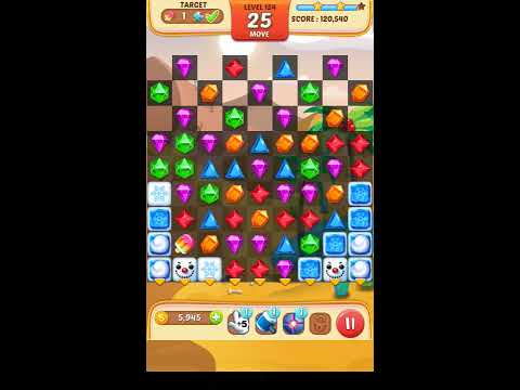 Jewel Match King Level 154 - Walkthrough ( No Booster )