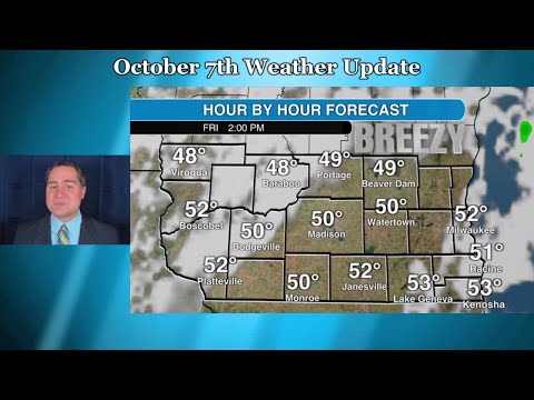 Friday, October 7 weather update for southern Wisconsin