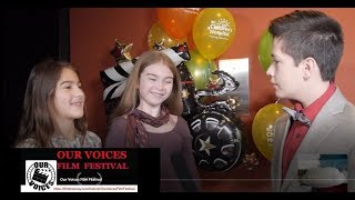 Maia Costea brings home the Best Female Performer Award at the 2017 Our Voices Film Festival, founde