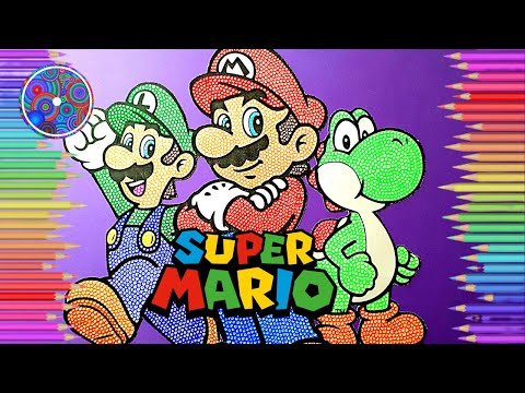 Colorier et dessiner MARIO BROS, Luigi et Yoshi de NINTENDO