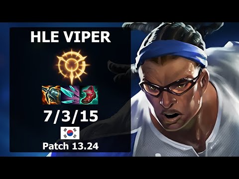 HLE Viper Lucian ADC vs Varus| Patch 13.24 KR Challenger