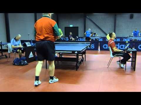 150117 VM Ping Pong Kval, Thomas Krejdal - Peter Sundbæk