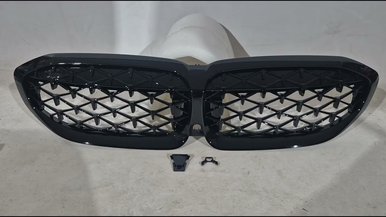 BMW serija 3 G20/G21 2018– Ledvične maske Diamond Black (2018-2022, črn rob) Video 1
