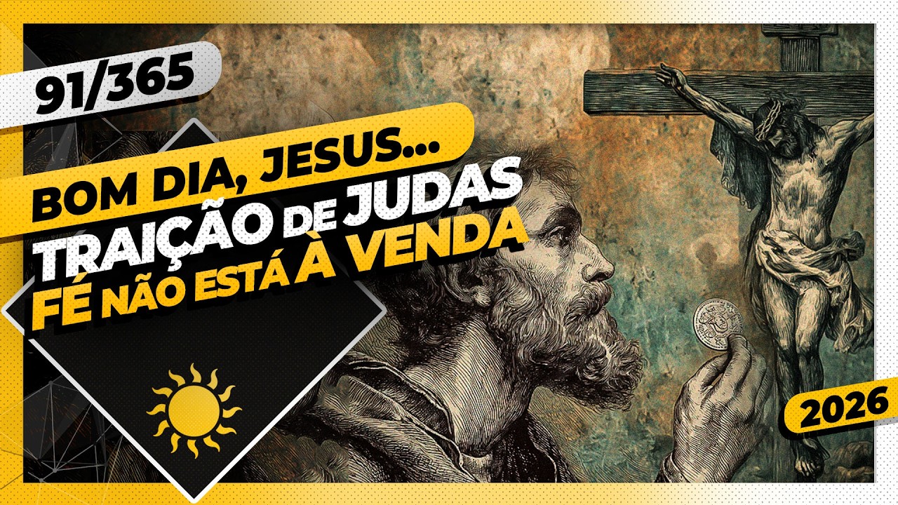 TRAIÇÃO DE JUDAS. A FÉ NÃO ESTÁ À VENDA - Bom dia, Jesus! 91/365 (2026)