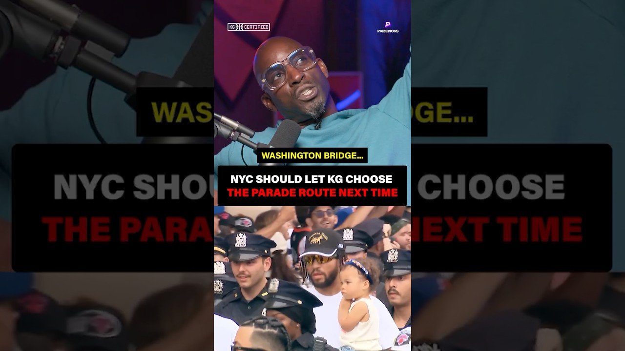 Call the mayor, Kevin Garnett already has the 2079 New York Knicks parade route planned out 🫡 🗽