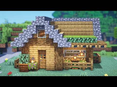 Minecraft : How to Build Small Oak Survival House