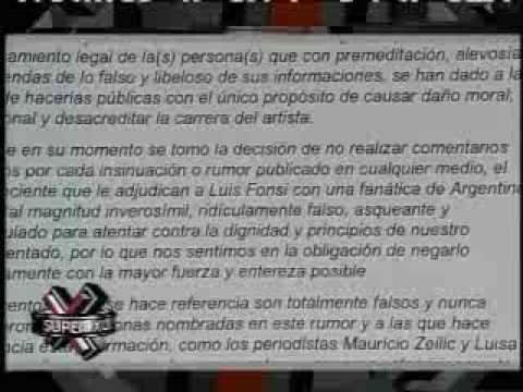 SuperXclusivo 11/30/09 - Comunicado de prensa sobre Fonsi y Adamaris 1/2