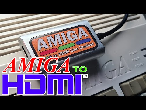 Amiga RGB to HDMI Line Doubler Converter with Stereo Audio - Plug and Play
